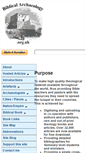 Mobile Screenshot of biblicalarchaeology.org.uk
