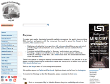 Tablet Screenshot of biblicalarchaeology.org.uk